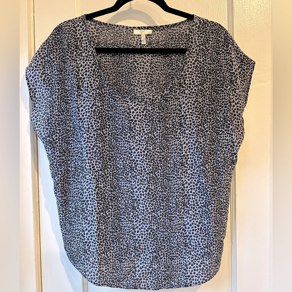 Joie Animal Print Silk Shirt - Size S